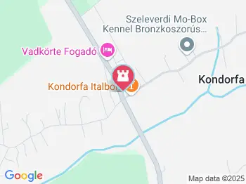 1956-os emlékmű Kondorfa a térképen