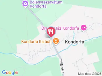 Vadkörte Fogadó étterme Kondorfa a térképen