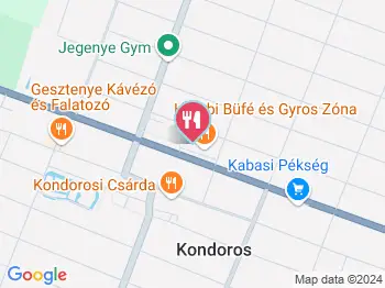 Csernus Kávézó Kondoros a térképen