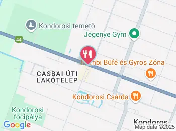 Gesztenye Kávézó & Falatozó Kondoros a térképen