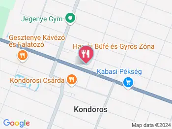 Hambi Büfé & Gyros Zóna Kondoros a térképen