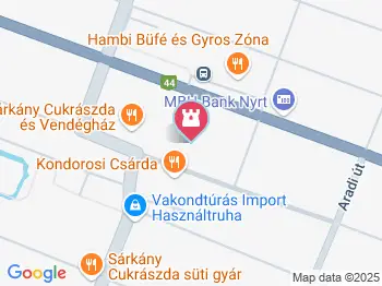 I. és II. világháborús emlékmű Kondoros a térképen