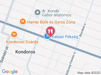 Napsugár Vendéglő Kondoros a térképen
