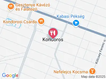 Régi Gesztenye Büfé Kondoros a térképen