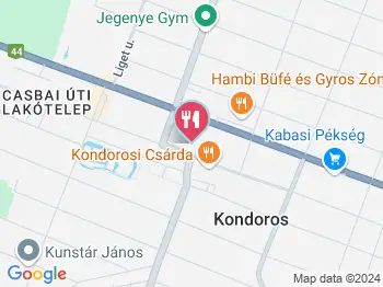 Sárkány Cukrászda Kondoros a térképen