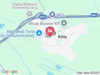 Kerék-Tó Fogadó Kóny a térképen