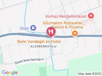 Berki Vendéglő Körmend a térképen