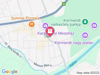 Olvasó lány Körmend a térképen