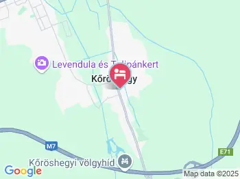 Tornácos Vendégház Kőröshegy a térképen