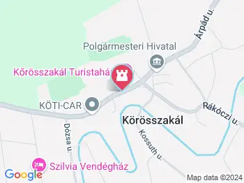 Tányérosház Körösszakál a térképen