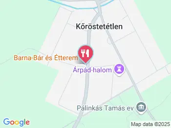 Barna-Bár & Étterem Kőröstetétlen a térképen