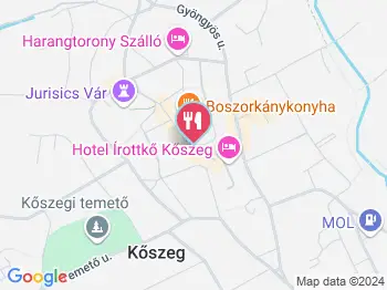 Barbakán Café Kőszeg a térképen