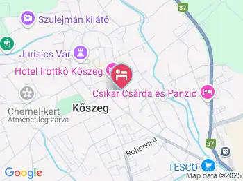 Belvárosi Apartman Kőszeg a térképen