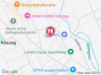 Boszorkánykonyha Kőszeg a térképen