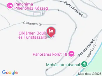 Ciklámen Üdülő és Turistaszálló Kőszeg a térképen