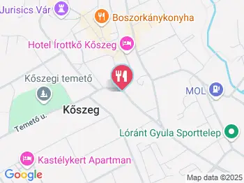 Cukrátzda Kőszeg a térképen