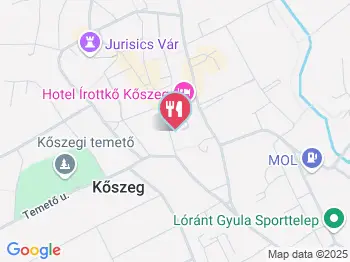 Horvát Fagyizó Kőszeg a térképen