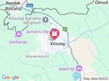 Írottkő Natúrpark Kőszeg a térképen