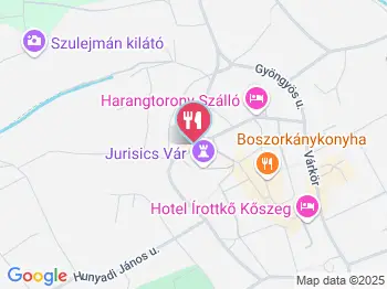 Kék Huszár Étterem Kőszeg a térképen