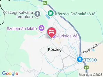 Kóczián Pihenőház Kőszeg a térképen