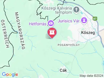 Kőszegi-hegység Kőszeg a térképen