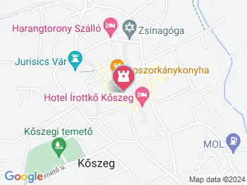 Lábasház Kőszeg a térképen