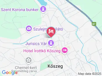 Pék Apartman Kőszeg a térképen