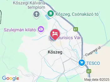 Pont Vendégház Kőszeg a térképen