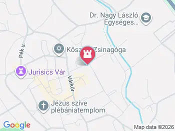 Református templom Kőszeg a térképen
