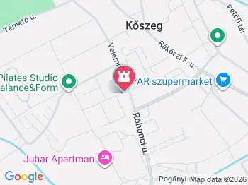 Rockenbauer Pál Dél-dunántúli Kéktúra Kőszeg a térképen