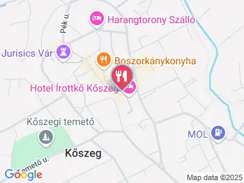 Zalaco Pékség Kőszeg a térképen