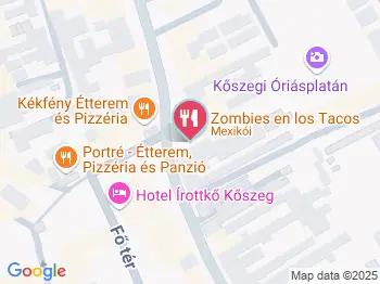 Zombies en los Tacos Kőszeg a térképen
