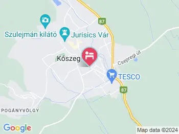 Zsüliett Vendégház Kőszeg a térképen