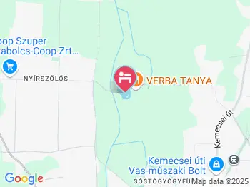 Verba Tanya Panzió Kótaj a térképen