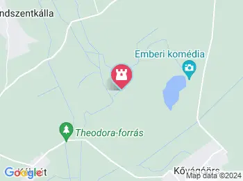 Káli-medence őrszemei Kővágóörs a térképen