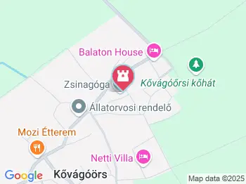 Kővágóörsi zsinagóga Kővágóörs a térképen