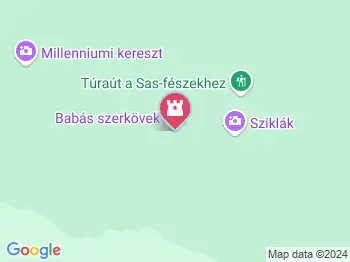 Babás-szerkövek Kővágószőlős a térképen