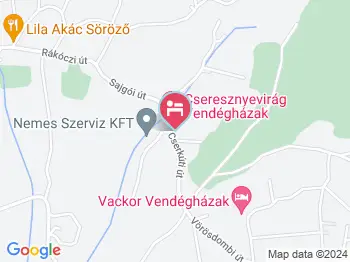 Cseresznyevirág Vendégházak Kővágószőlős a térképen