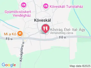 Kővirág Étterem Köveskál a térképen
