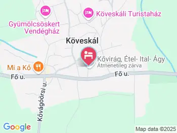 Kővirág Panzió Köveskál a térképen
