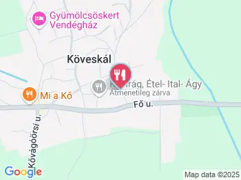 Pipacs Vendéglő Köveskál a térképen