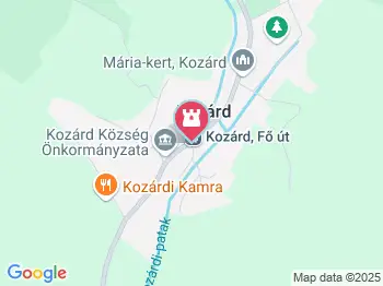 Identitás-emlékmű Kozárd a térképen