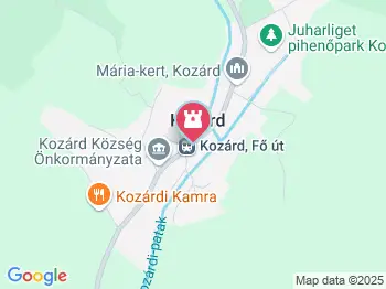 Paraszt Bacchus Kozárd a térképen