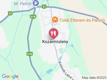 Kétszekér Fogadó étterme Kozármisleny a térképen