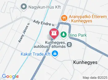 1956-os emlékmű Kunhegyes a térképen