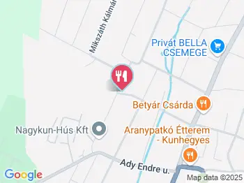 Aranycsésze Kávézó Kunhegyes a térképen