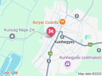 Ibolya Vendégház Kunhegyes a térképen