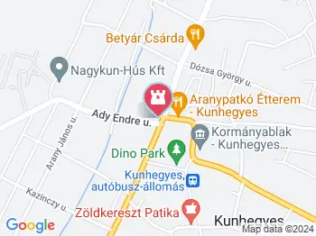 Kun vitéz Kunhegyes a térképen