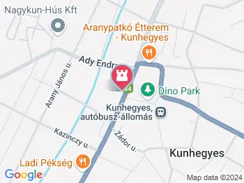 Kunbaba Kunhegyes a térképen