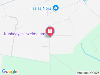 Kunhegyesi szélmalom Kunhegyes a térképen